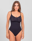 Stefanie - Naadloze Bodysuit String Met Spaghetti Schouderbandjes - Bella Fit™